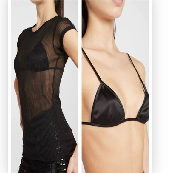 TOM FORD Stretch Silk Triangle Bra size 40 NWT $695 - Picture 2 of 10